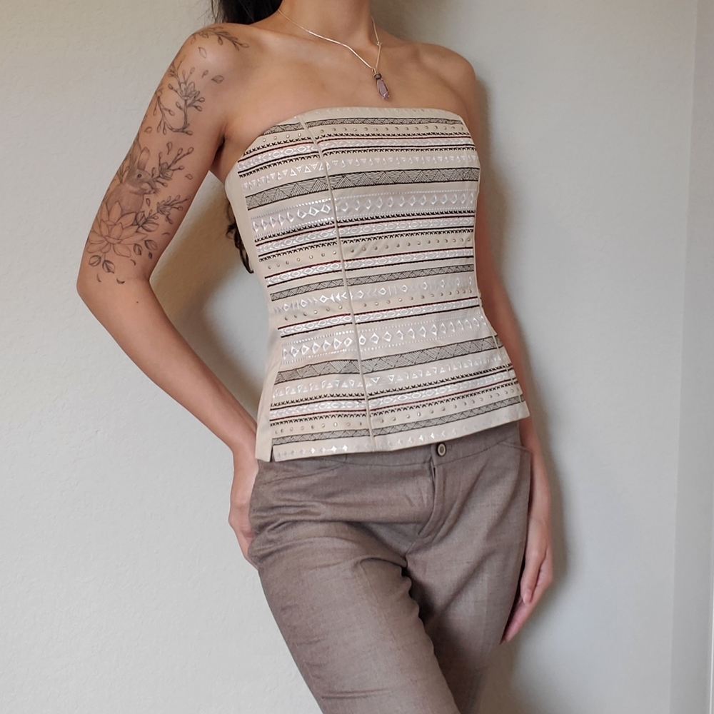 🍒White House Black Market corset dress top